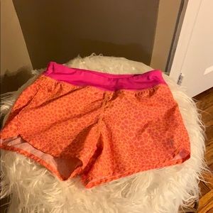 Orange Cheetah shorts